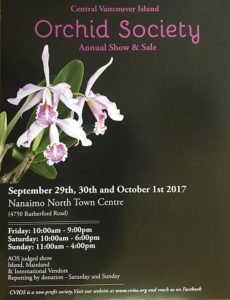 Central Vancouver Island Orchid Societies Annual Show & Sale @ Nanaimo North Town Centre | Nanaimo | British Columbia | Canada