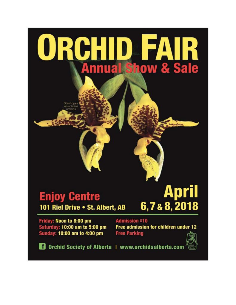 Orchid Society of Alberta Show & Sale @ Enjoy Centre | St. Albert | Alberta | Canada
