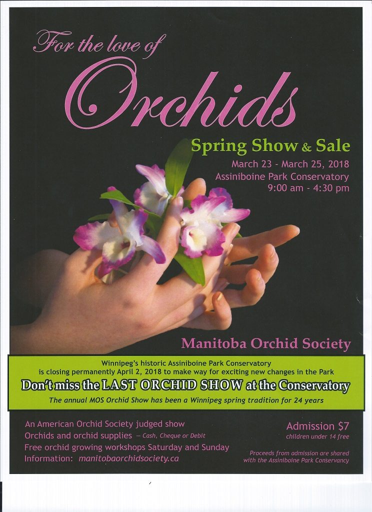 Manitoba Orchid Society Spring Show & Sale @ Assiniboine Park Conservatory | Winnipeg | Manitoba | Canada