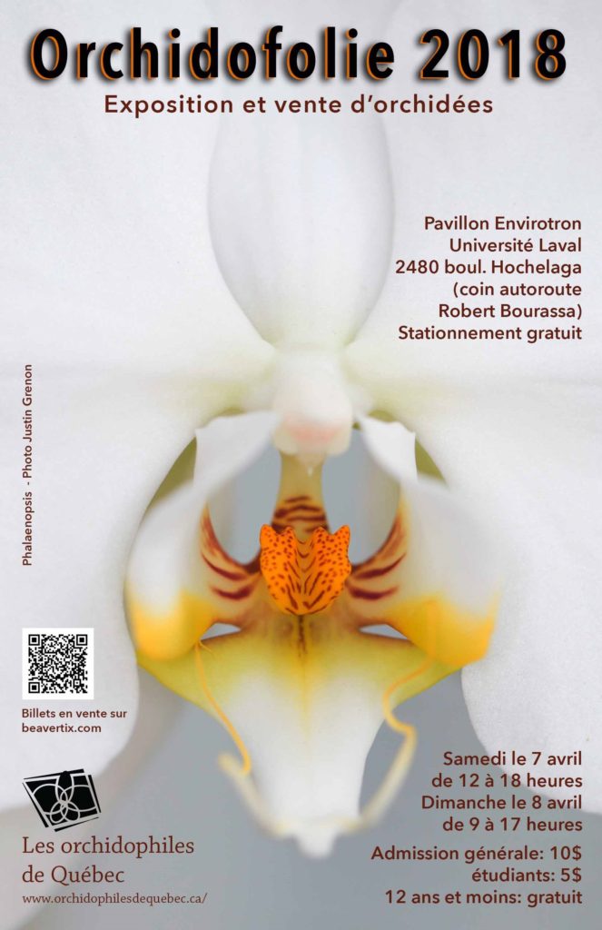 Orchidofolie 2018 - Exposition et vente d'orchidees @ Pavillon Environtron - Universite Laval | Ville de Québec | Québec | Canada
