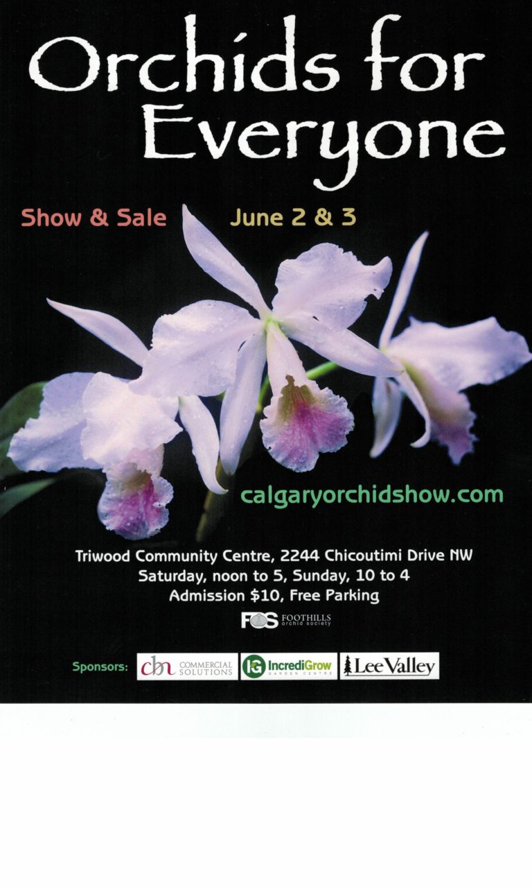2018 Calgary Orchid Show & Sale - Orchids for Everyone @ Triwood Community Centre | Calgary | Alberta | Canada