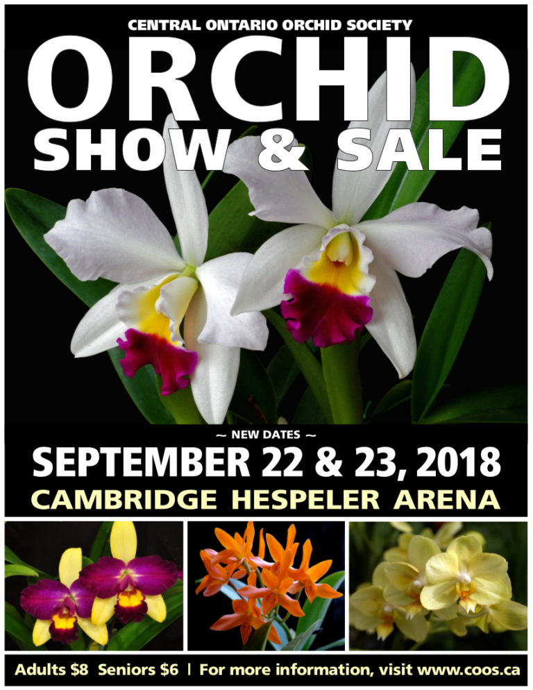 Central Ontario Orchid Society (COOS) Show & Sale 2018 @ Cambridge Hespler Area | Cambridge | Ontario | Canada