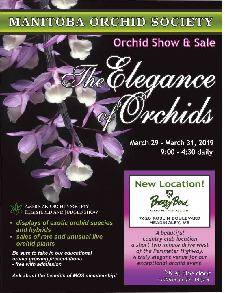 Manitoba Orchid Show & Sale 2019 @ Breezy Bend Country Club